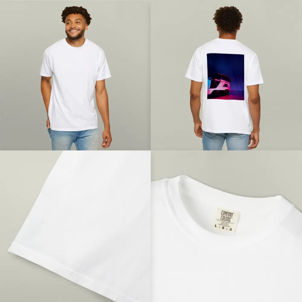 Lexus LFA White Rear Neon Studio – T-Shirts
