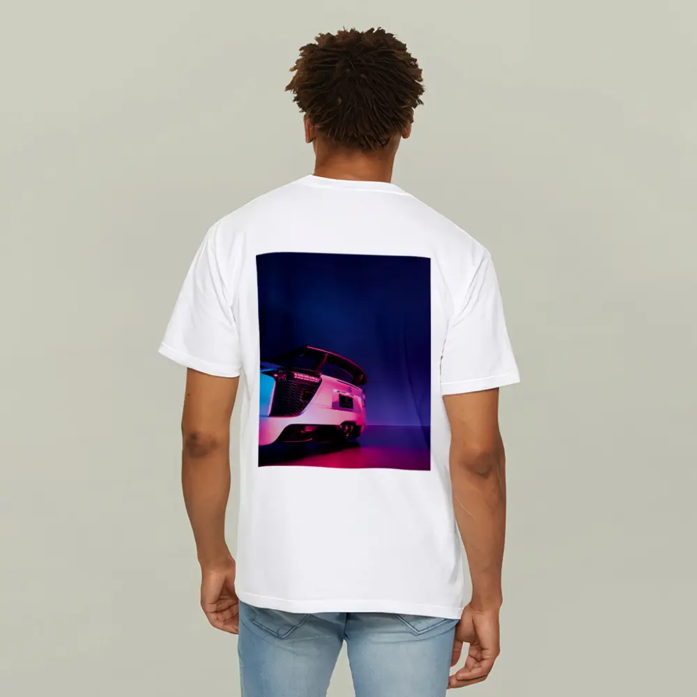 Lexus LFA White Rear Neon Studio – T-Shirts