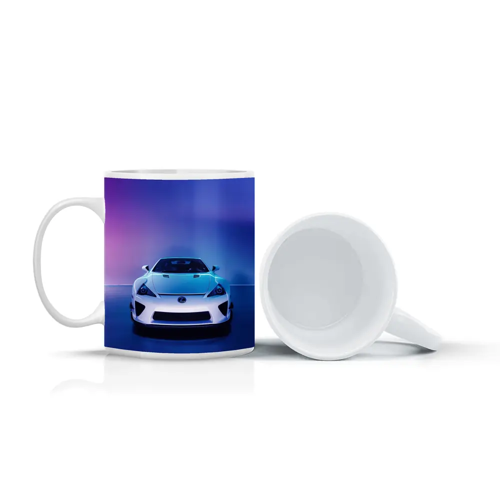 Lexus LFA White Supercar Neon Studio – Mugs