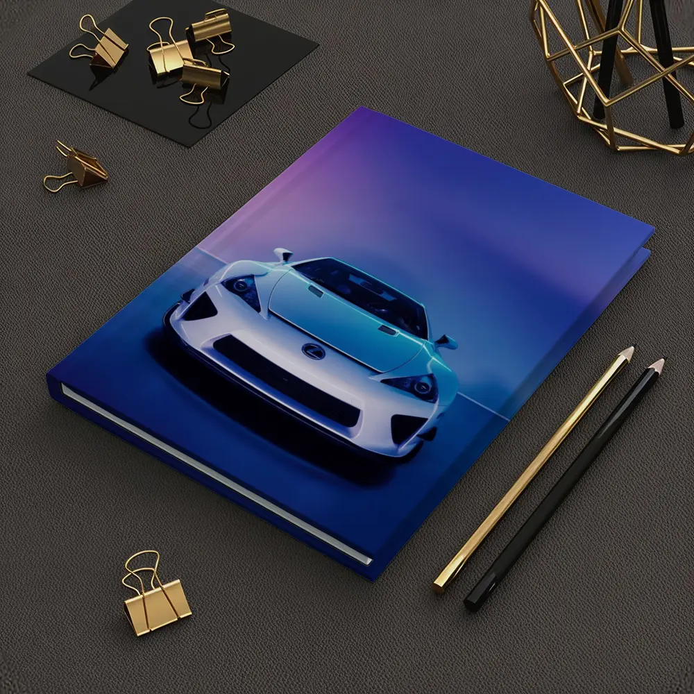 Lexus LFA White Supercar Neon Studio – Notebooks