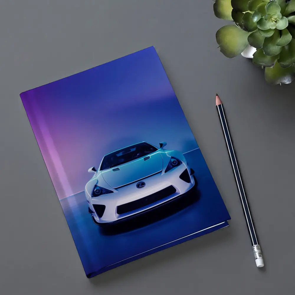 Lexus LFA White Supercar Neon Studio – Notebooks