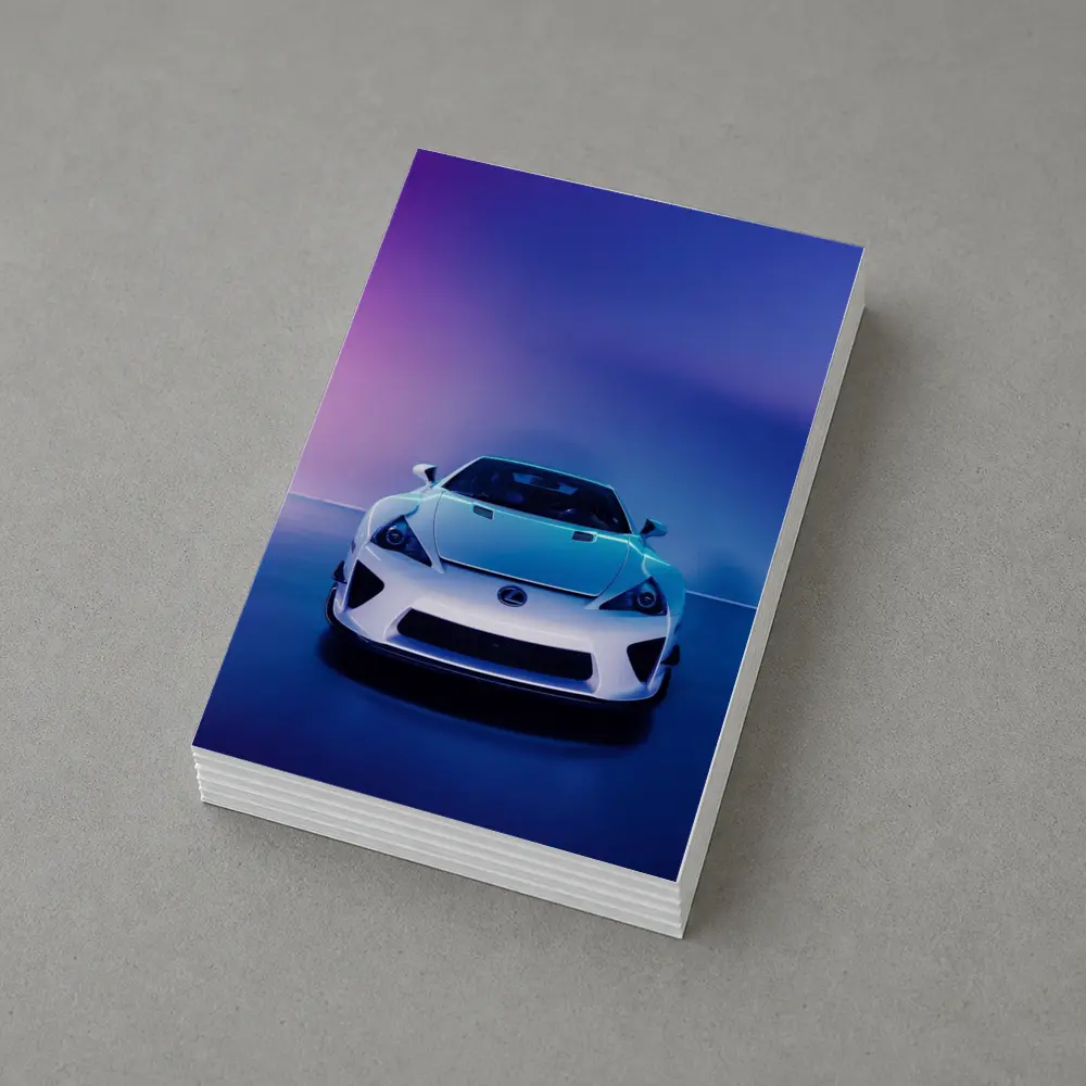 Lexus LFA White Supercar Neon Studio – Postcards