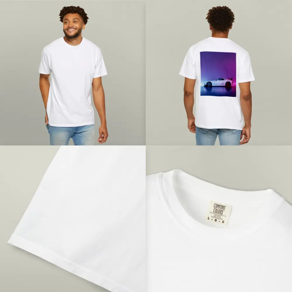 Lexus LFA White Supercar Neon Studio – T-Shirts