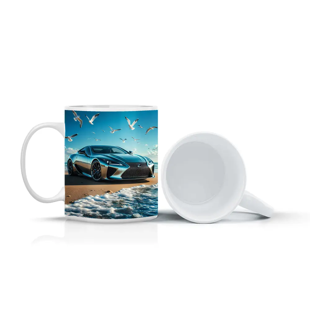 Lexus LC Coastal Beach Blue Sky – Mugs