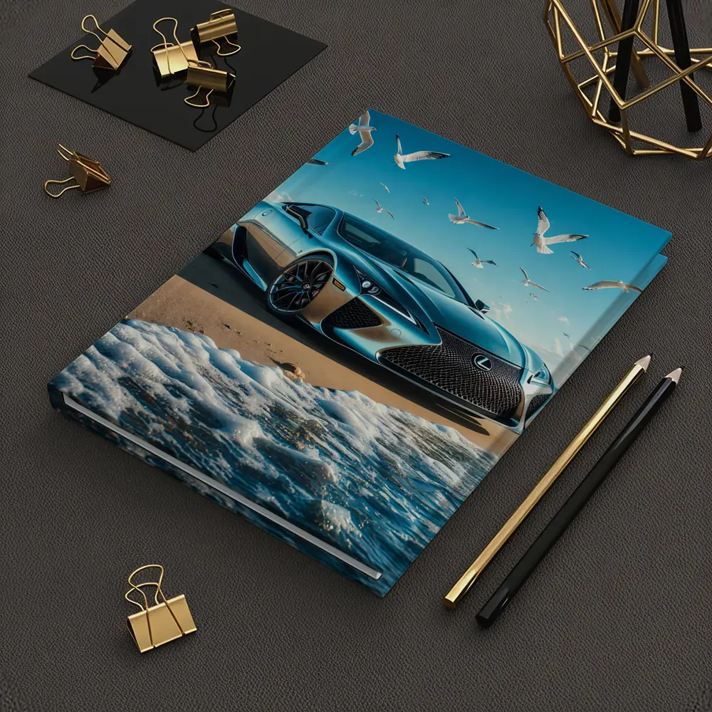 Lexus LC Coastal Beach Blue Sky – Notebooks