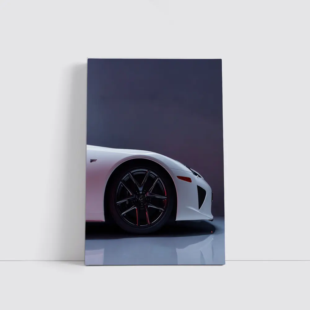 Lexus LFA White Supercar Studio Shot – Wall Art