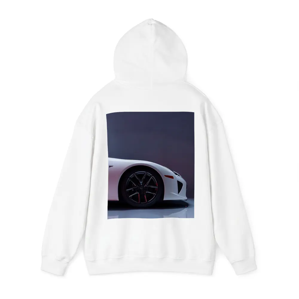 Lexus LFA White Supercar Studio Shot – Hoodies