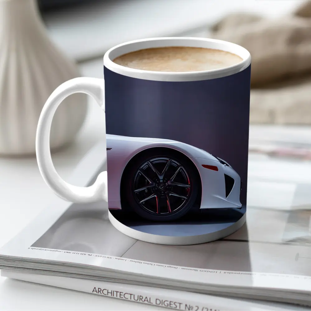 Lexus LFA White Supercar Studio Shot – Mugs
