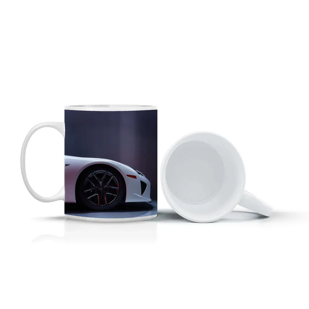 Lexus LFA White Supercar Studio Shot – Mugs