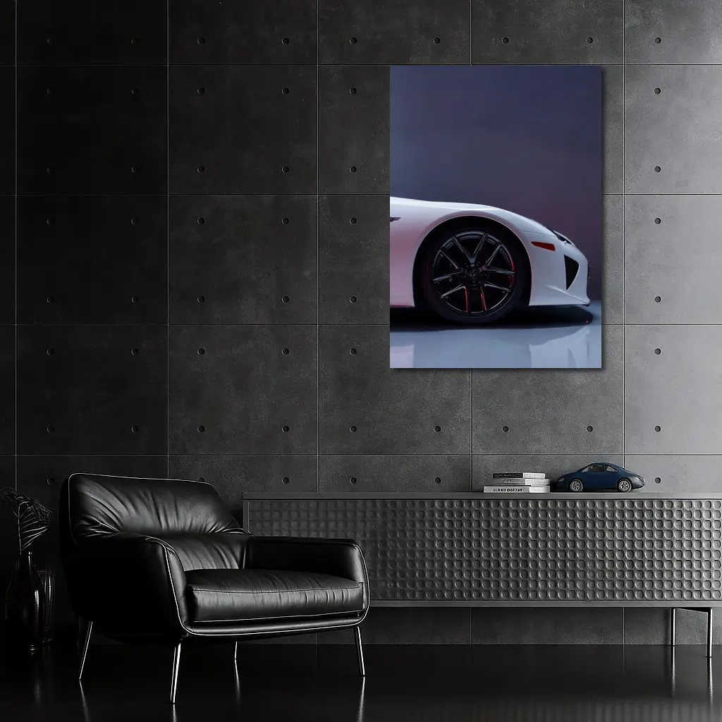 Lexus LFA White Supercar Studio Shot – Wall Art