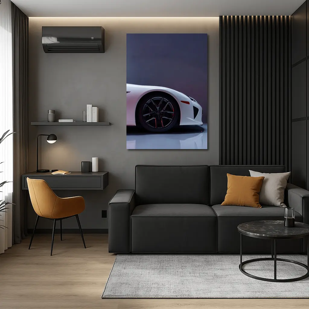 Lexus LFA White Supercar Studio Shot – Wall Art