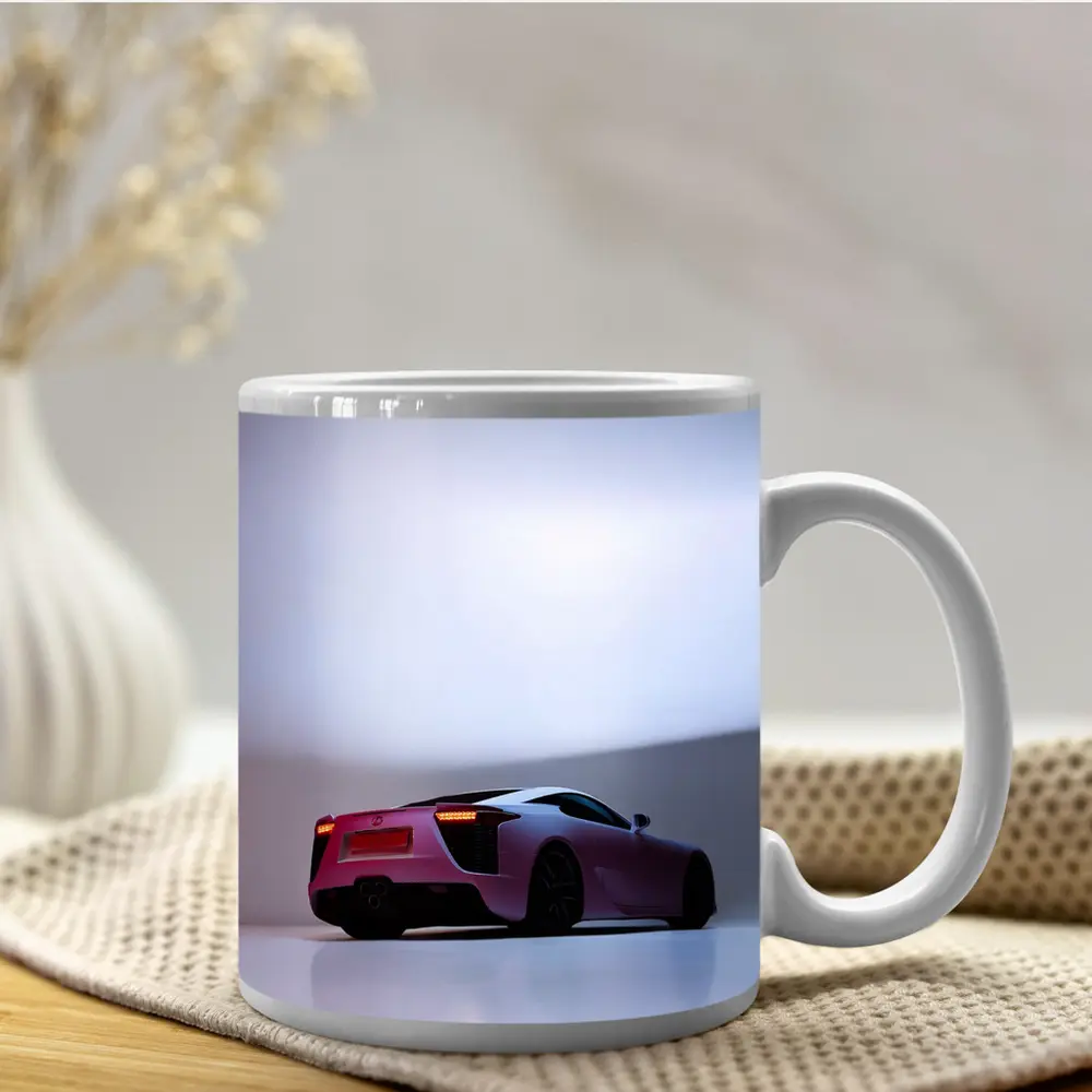 Lexus LFA Pink Supercar Studio Shot – Mugs