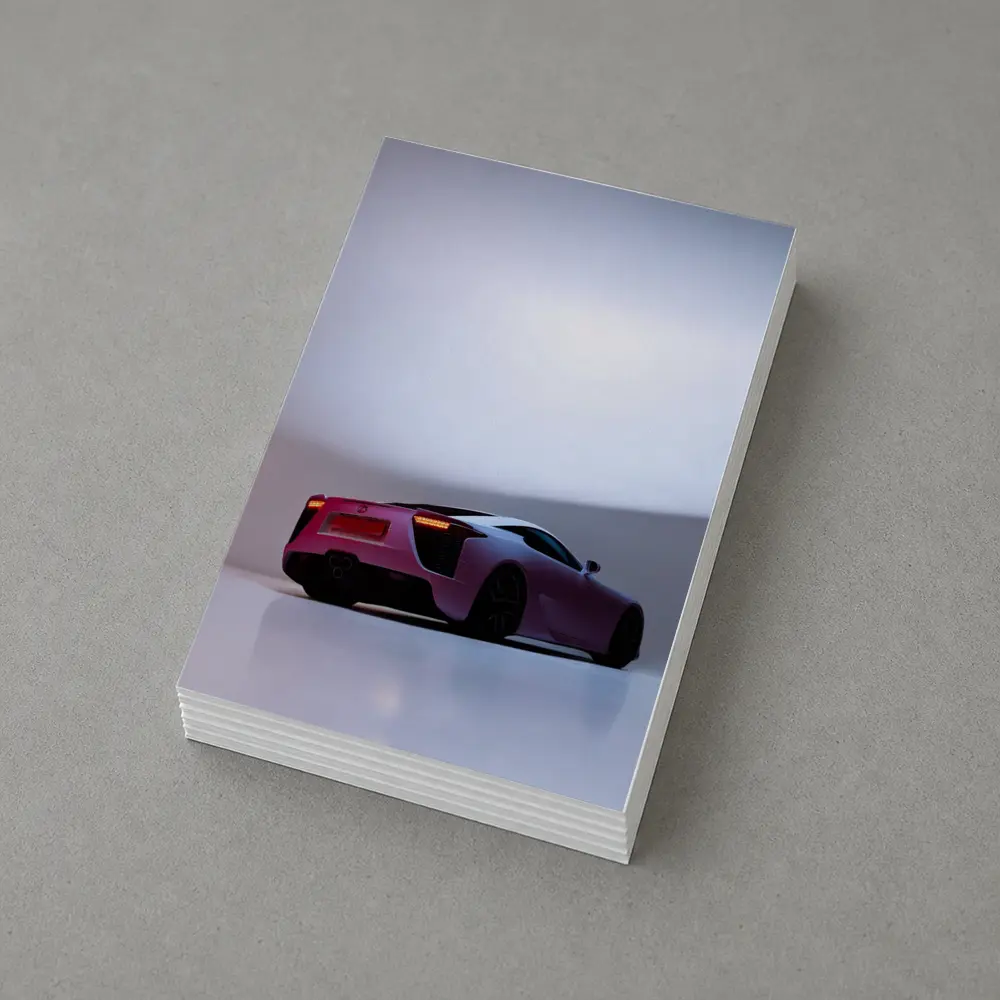 Lexus LFA Pink Supercar Studio Shot – Postcards