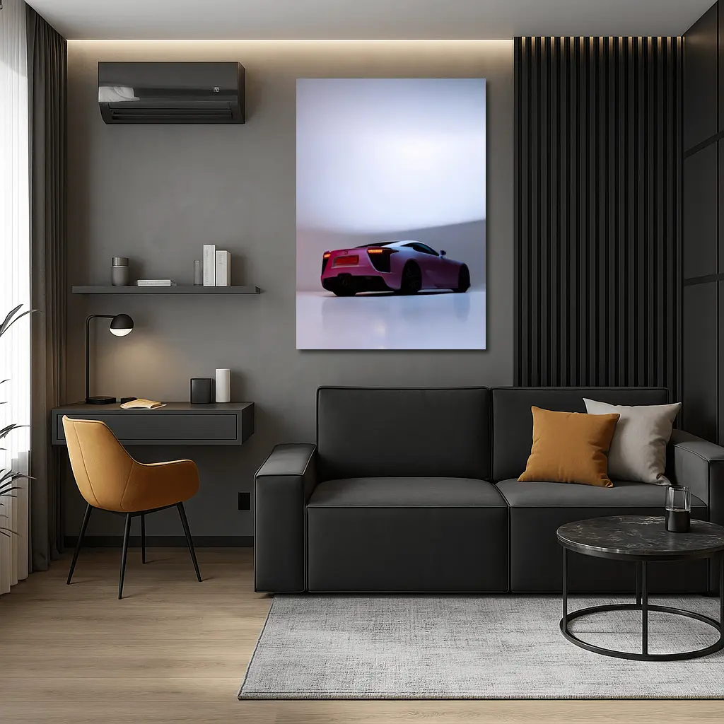 Lexus LFA Pink Supercar Studio Shot – Wall Art