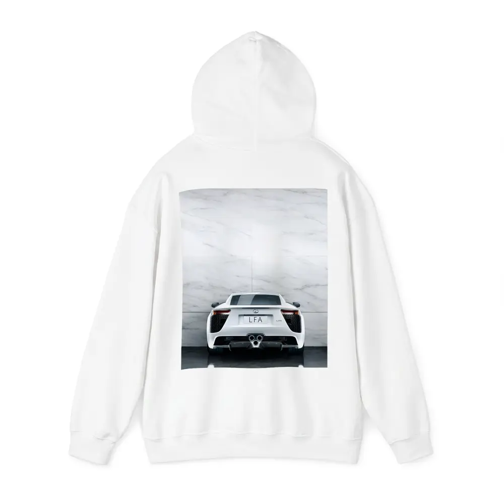 Lexus LFA White Rear Marble Wall – Hoodies