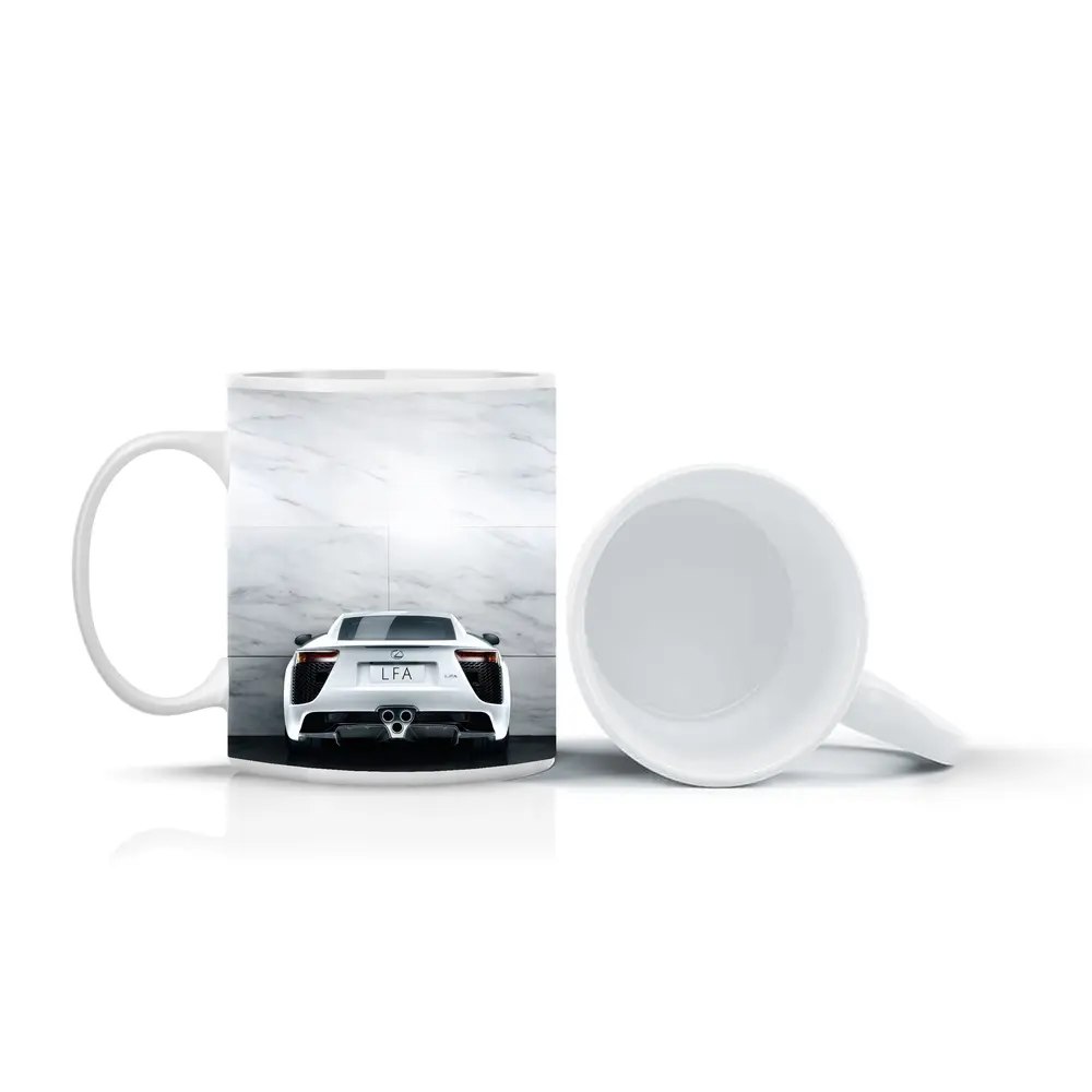 Lexus LFA White Rear Marble Wall – Mugs