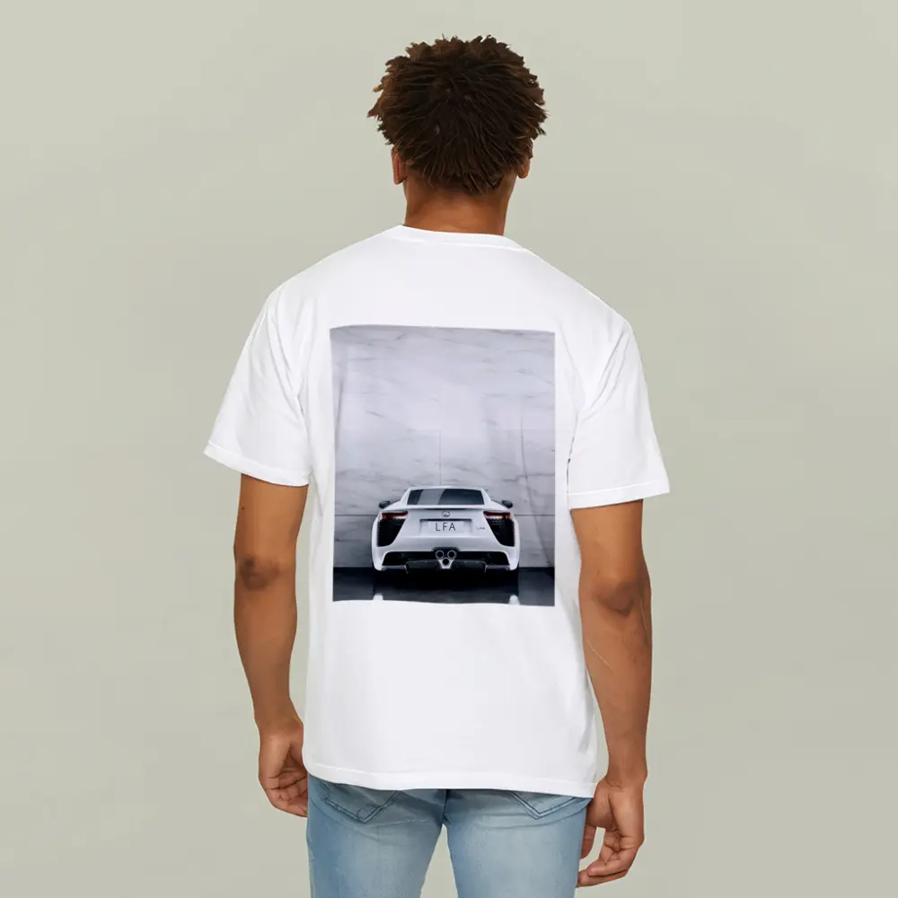 Lexus LFA White Rear Marble Wall – T-Shirts