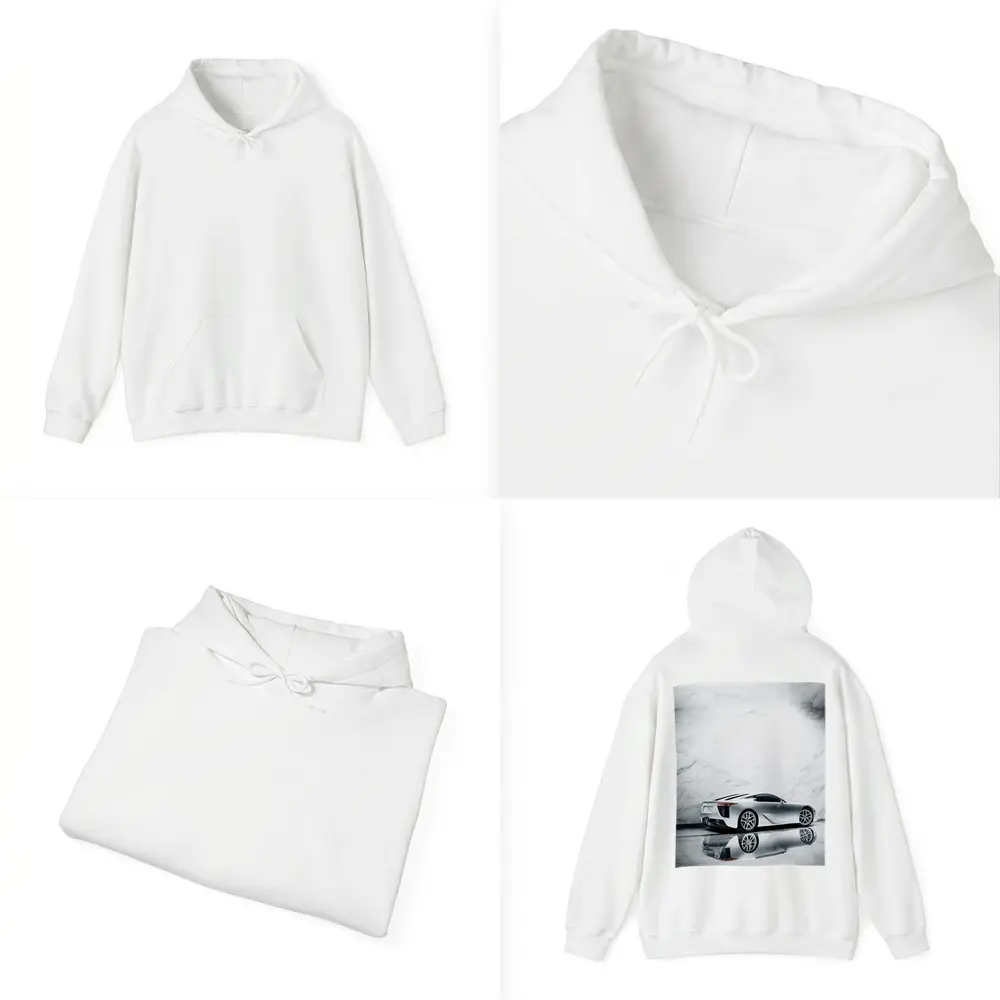 Lexus LFA Silver White Marble Studio – Hoodies