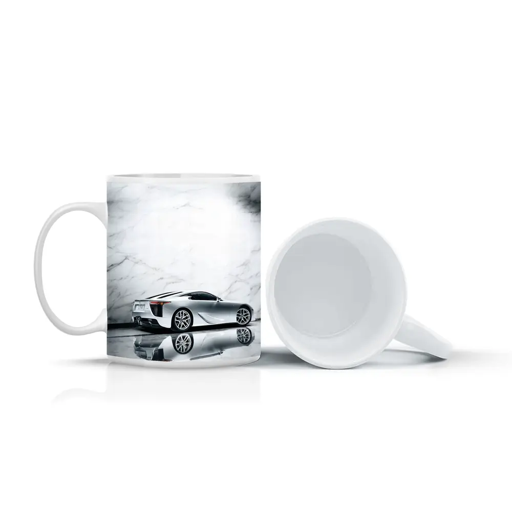 Lexus LFA Silver White Marble Studio – Mugs