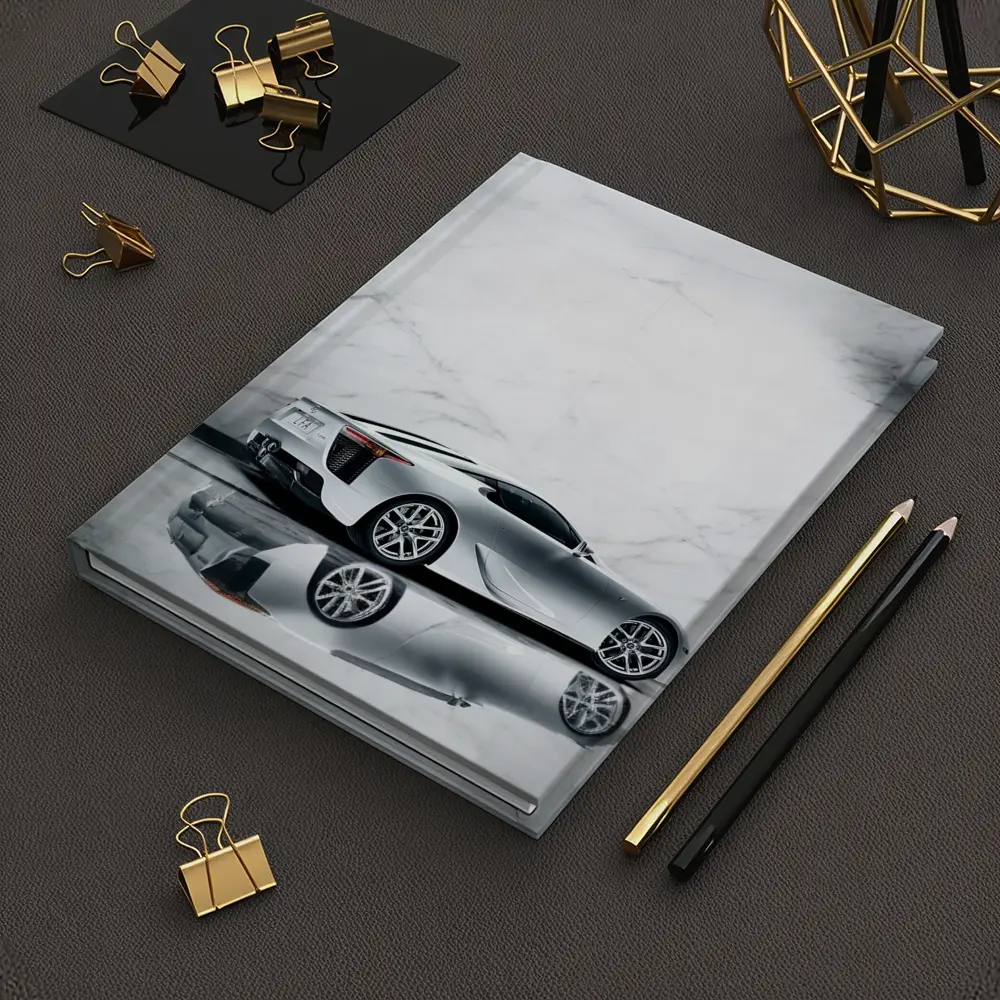 Lexus LFA Silver White Marble Studio – Notebooks
