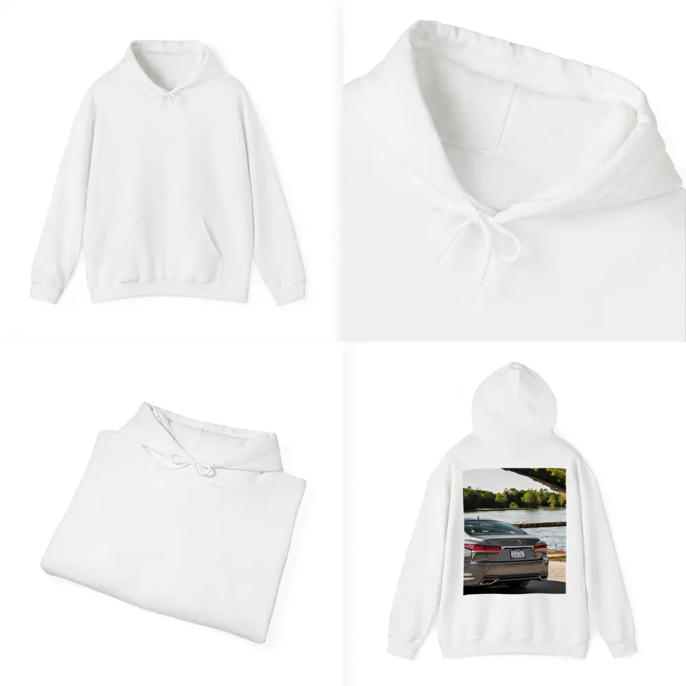 Lexus LS500 Rear View By River – Hoodies