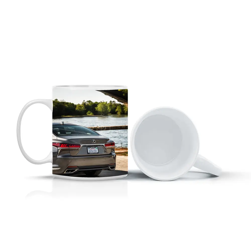 Lexus LS500 Rear View By River – Mugs