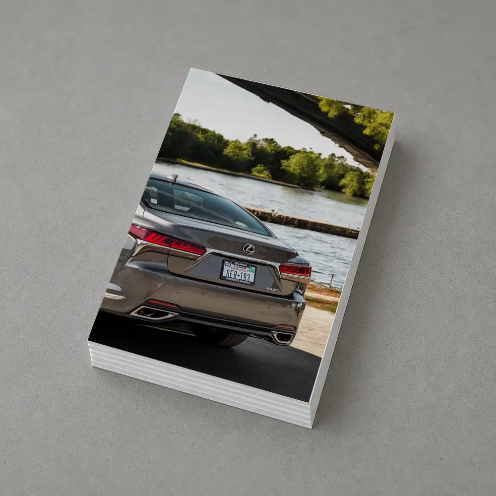 Lexus LS500 Rear View By River – Postcards