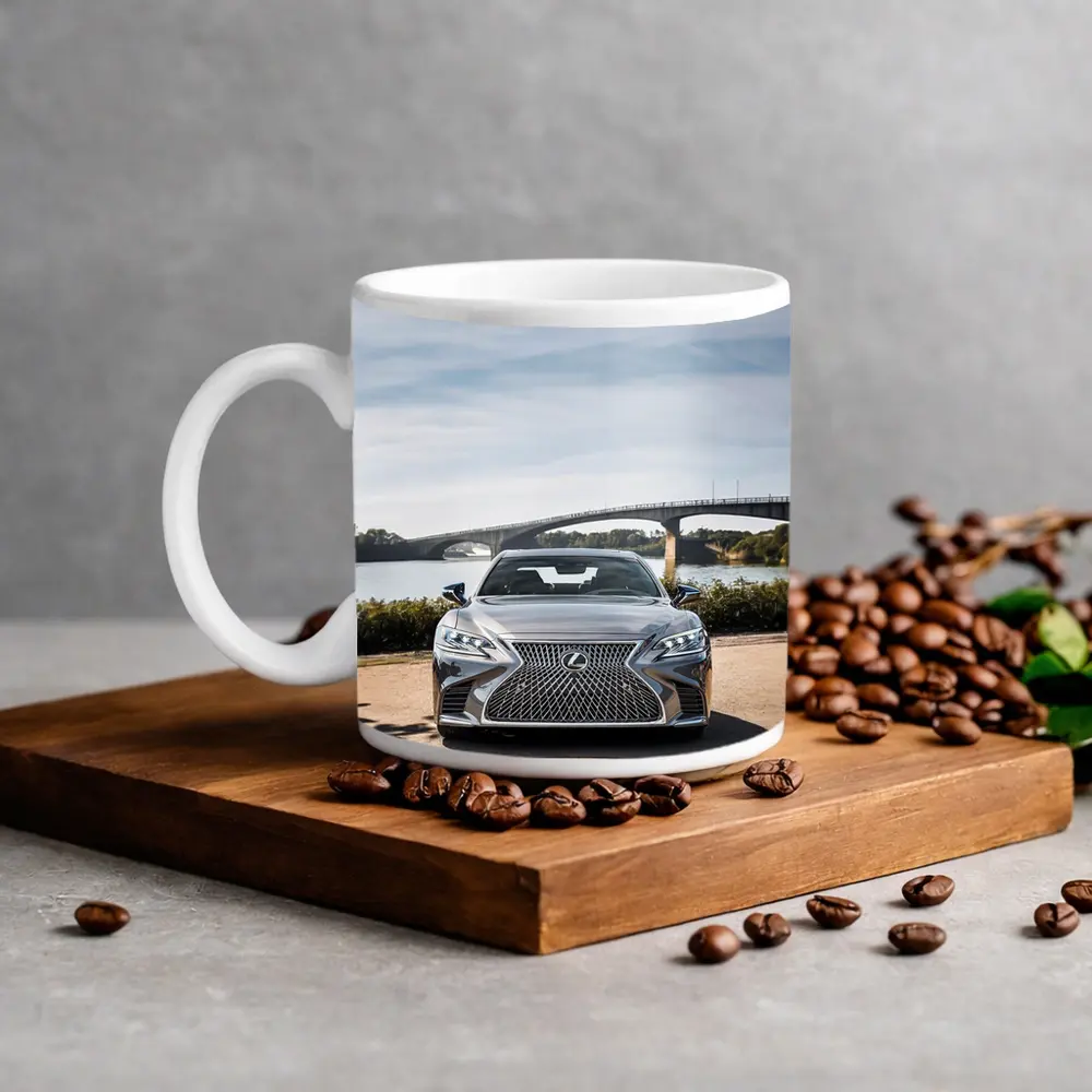 Lexus LS Five Hundred Front View River Bridge – Mugs