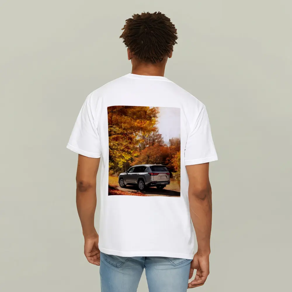 Lexus LS Luxury Sedan Autumn Forest Road – T-Shirts