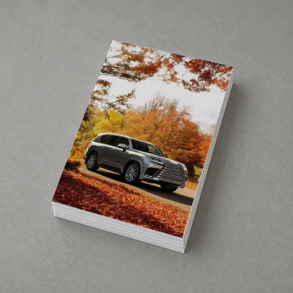 Lexus LX SUV Parked In Autumn Forest – Postcards