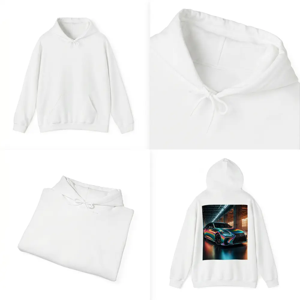 Lexus LS Holographic Wrap Industrial Garage – Hoodies