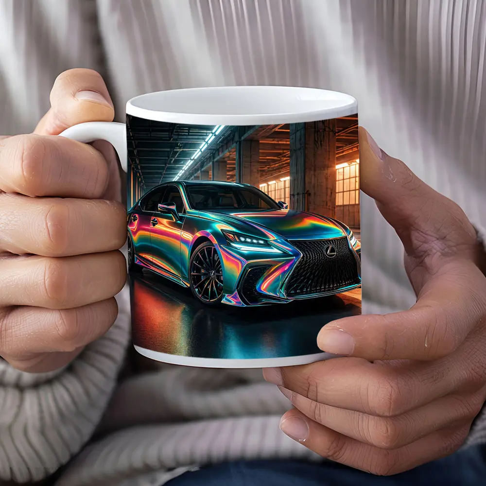 Lexus LS Holographic Wrap Industrial Garage – Mugs