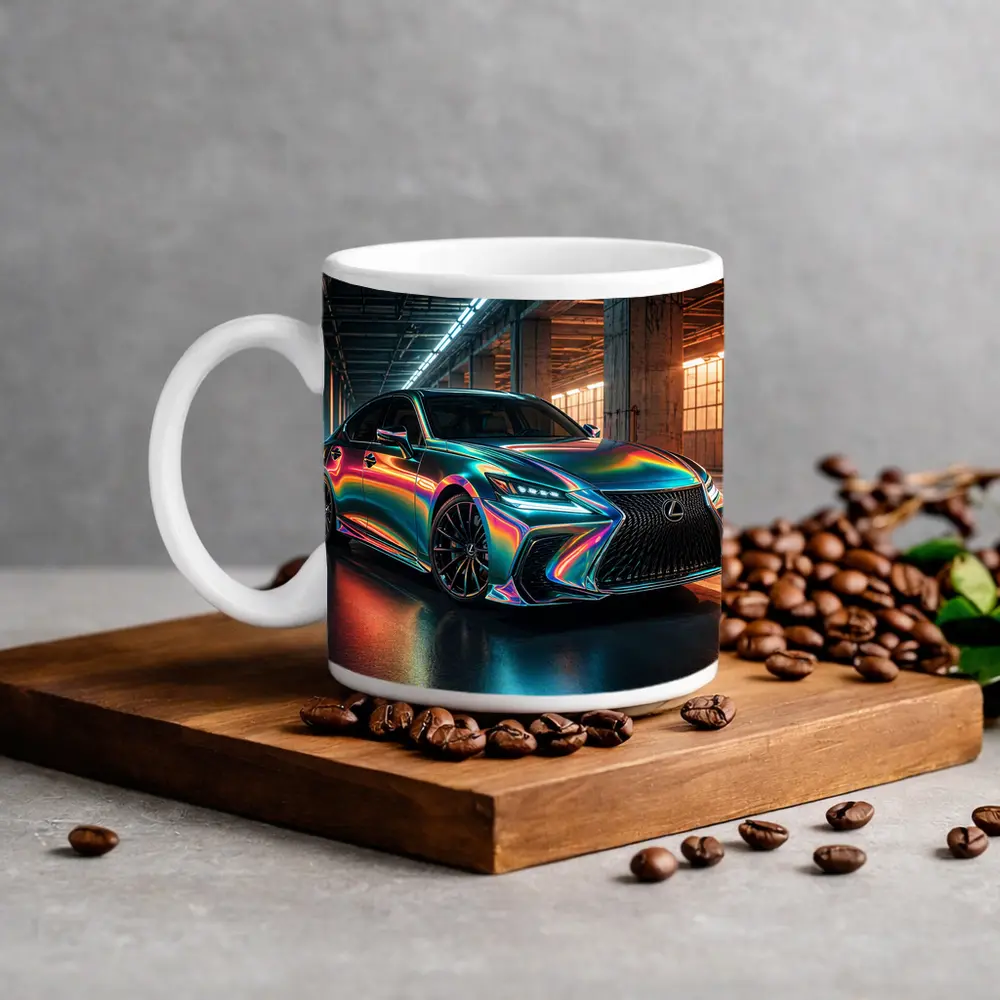 Lexus LS Holographic Wrap Industrial Garage – Mugs