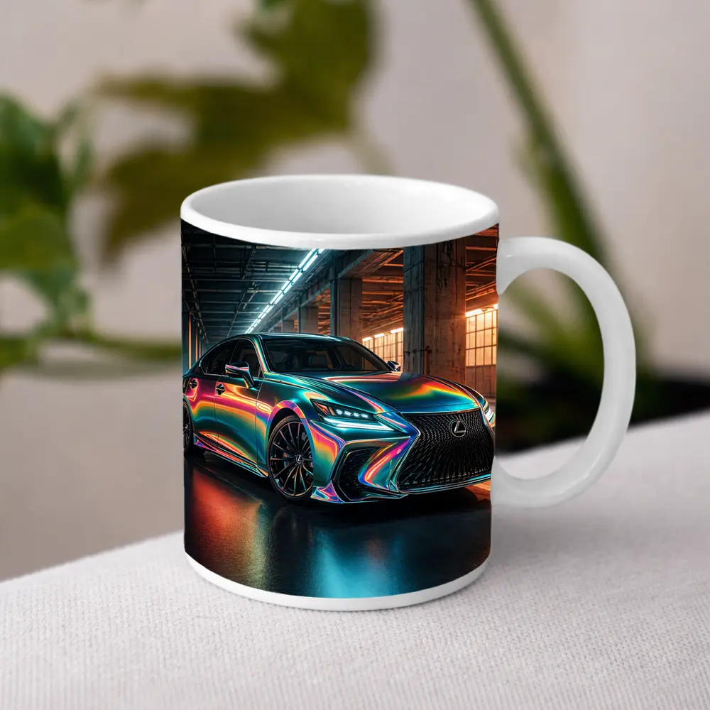 Lexus LS Holographic Wrap Industrial Garage – Mugs