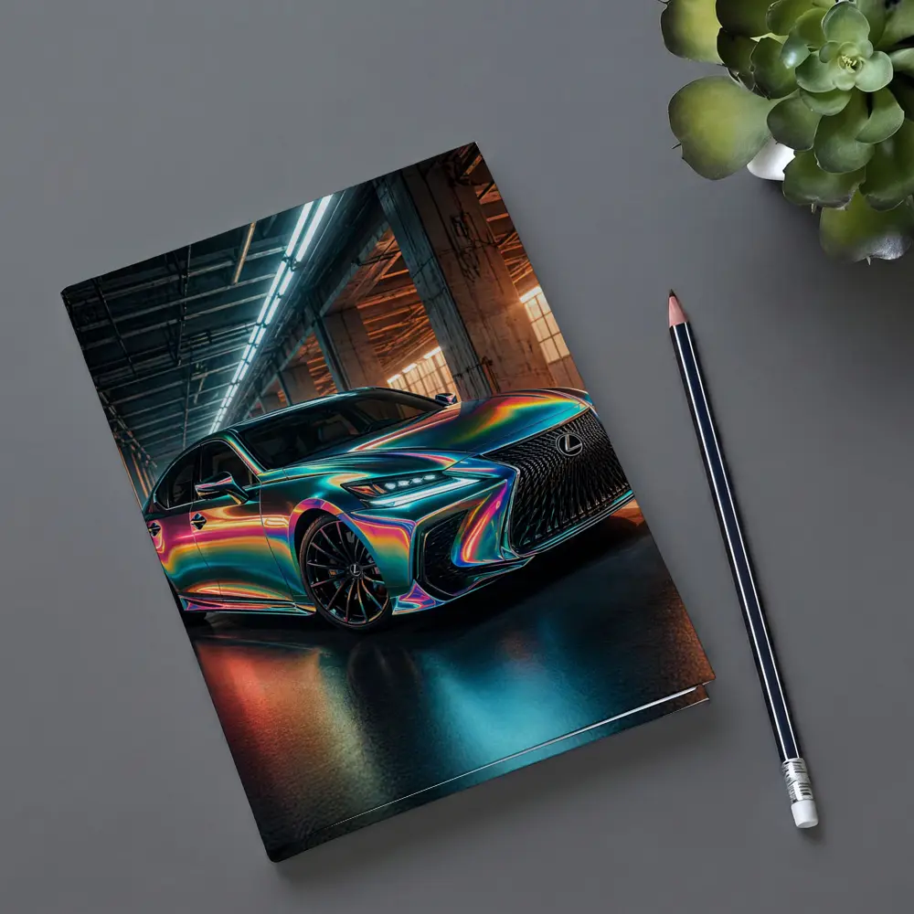 Lexus LS Holographic Wrap Industrial Garage – Notebooks