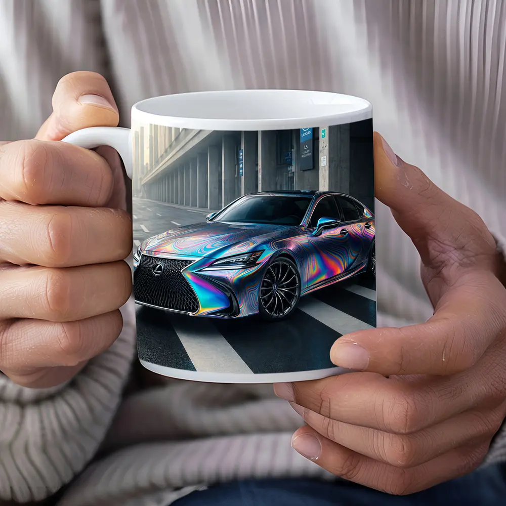 Lexus LS Holographic Wrap Urban Street – Mugs
