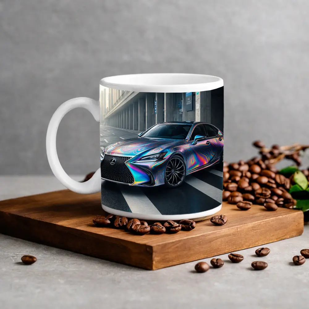 Lexus LS Holographic Wrap Urban Street – Mugs