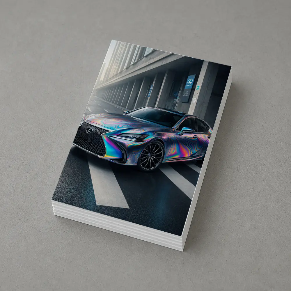 Lexus LS Holographic Wrap Urban Street – Postcards