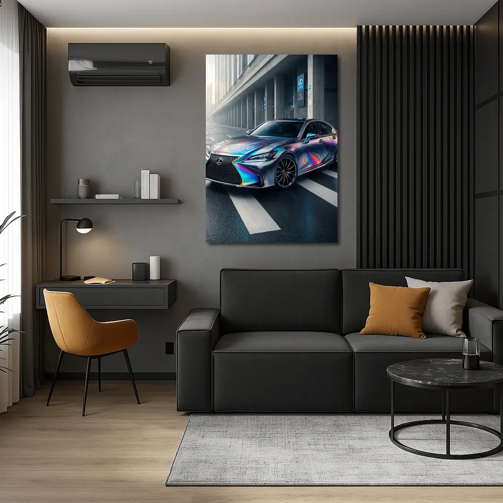 Lexus LS Holographic Wrap Urban Street – Wall Art