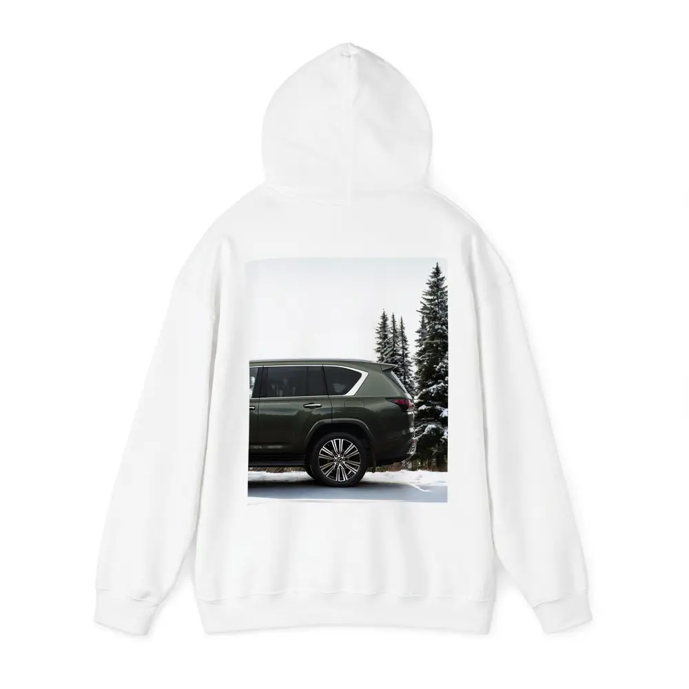 Lexus LX Green SUV Snowy Forest – Hoodies