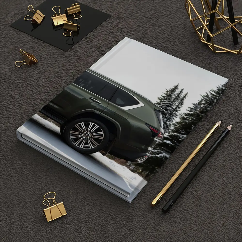 Lexus LX Green SUV Snowy Forest – Notebooks