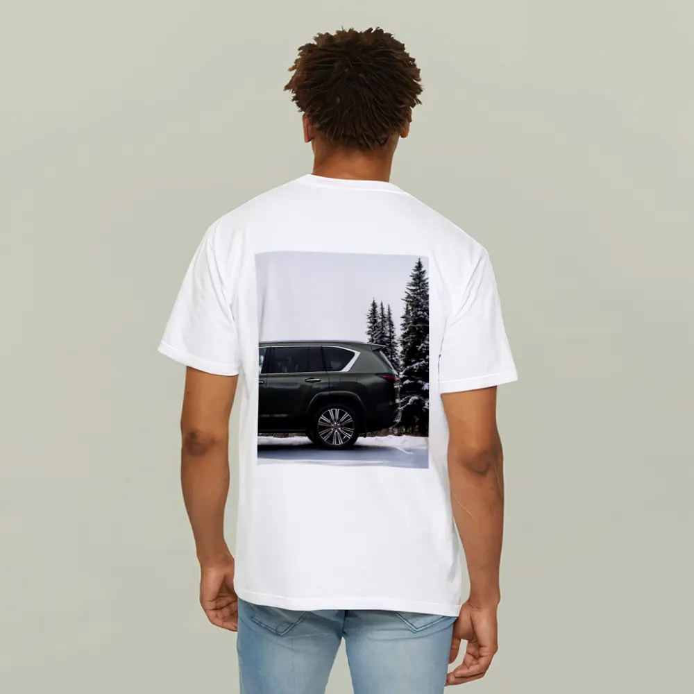 Lexus LX Green SUV Snowy Forest – T-Shirts