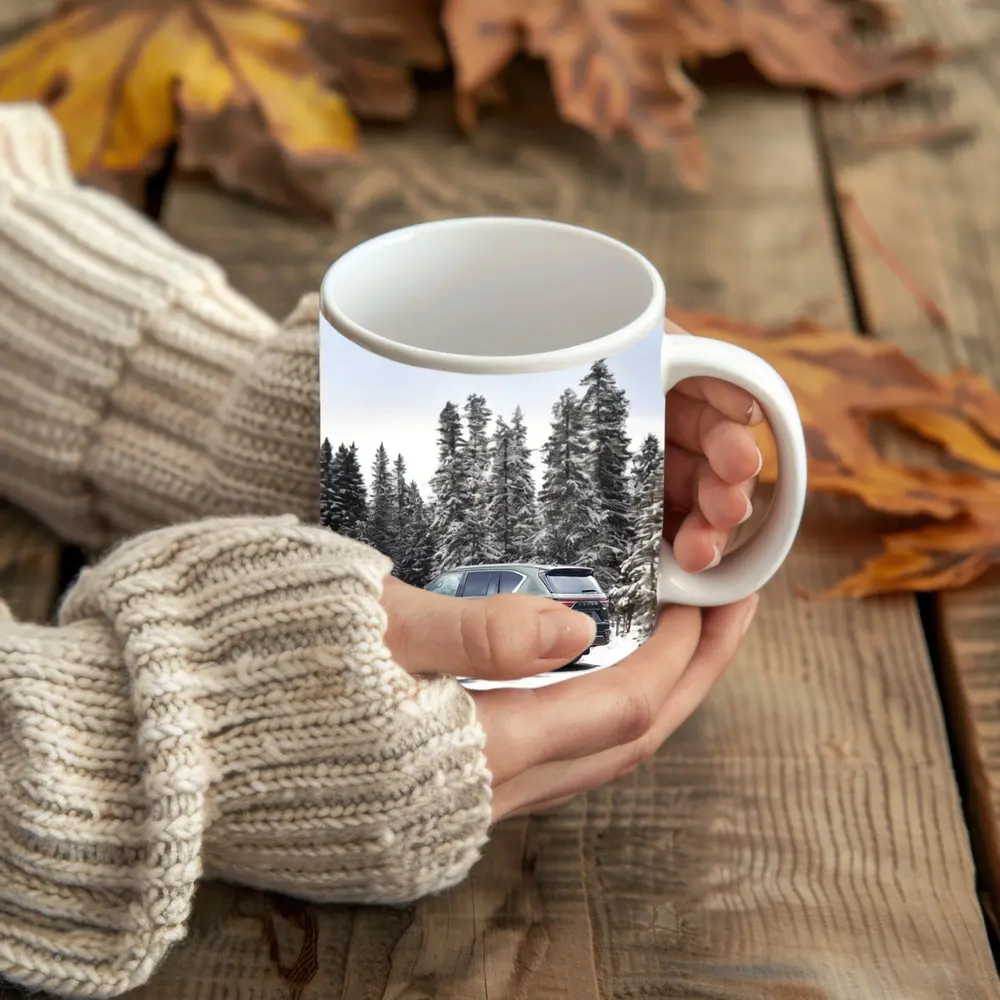 Lexus LX Winter Snow Forest Green SUV – Mugs