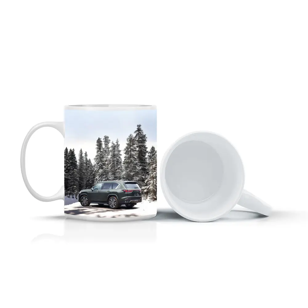 Lexus LX Winter Snow Forest Green SUV – Mugs