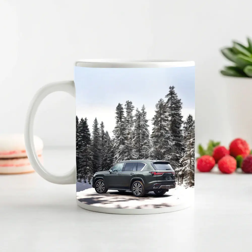 Lexus LX Winter Snow Forest Green SUV – Mugs