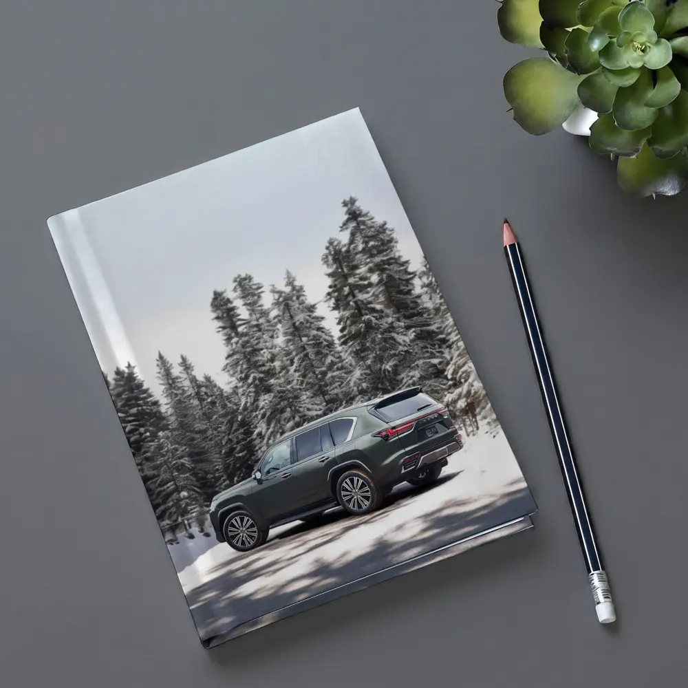 Lexus LX Winter Snow Forest Green SUV – Notebooks