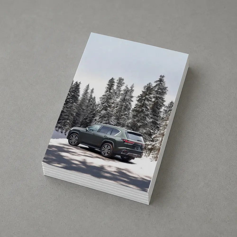 Lexus LX Winter Snow Forest Green SUV – Postcards