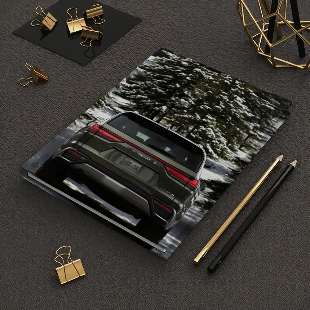 Lexus LX 600 Rear Snowy Forest Road – Notebooks