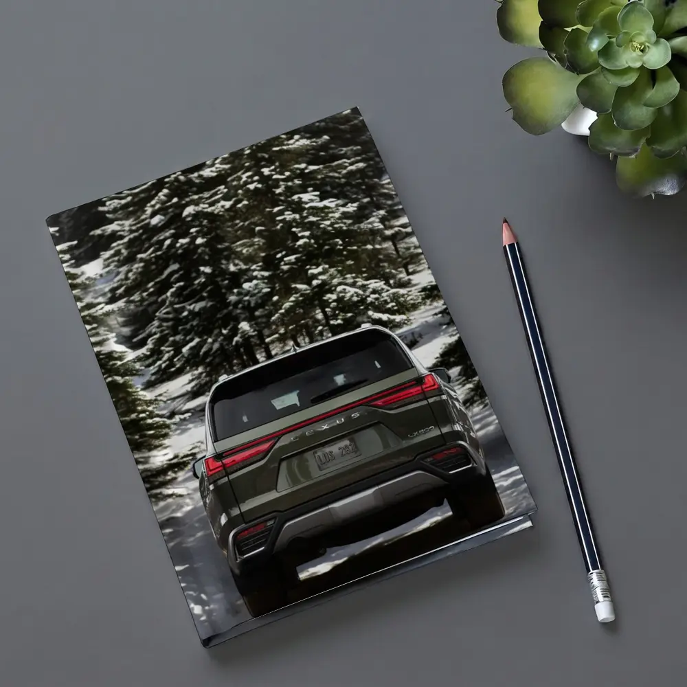Lexus LX 600 Rear Snowy Forest Road – Notebooks