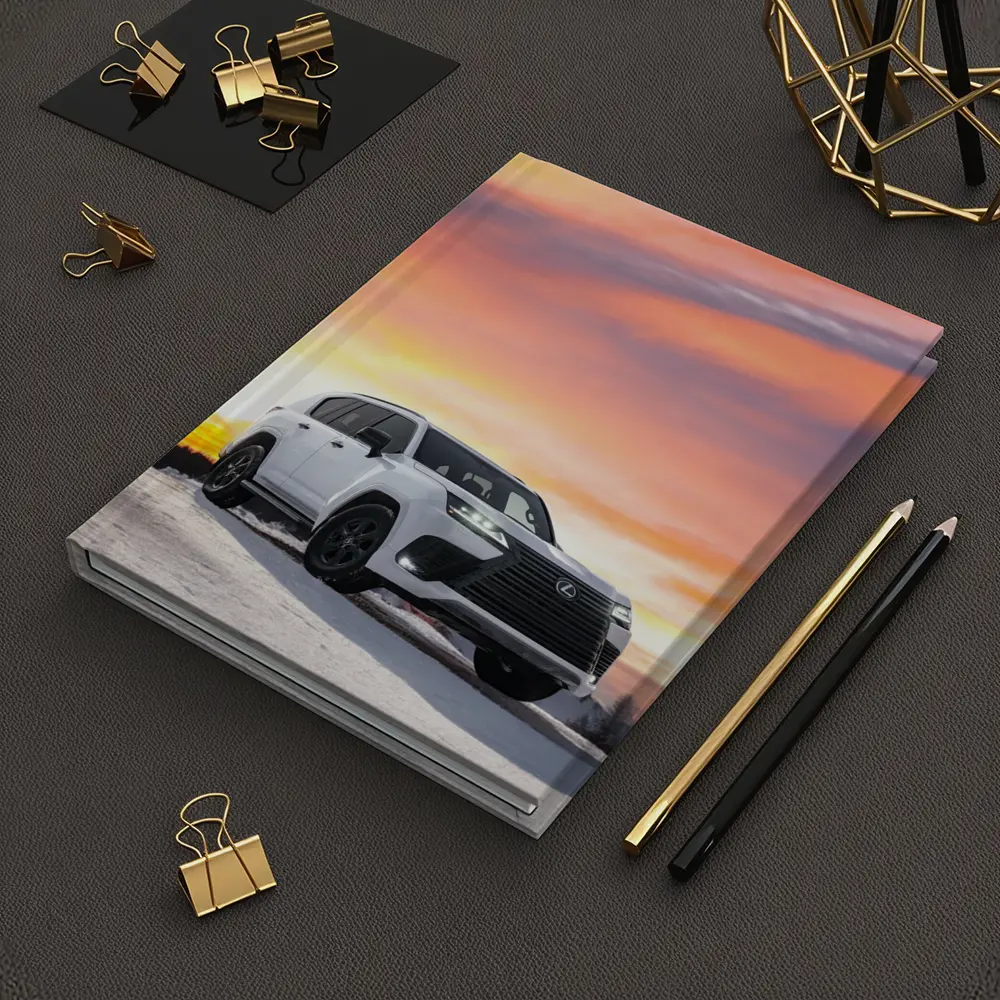 Lexus LX White SUV Winter Sunset Sky – Notebooks